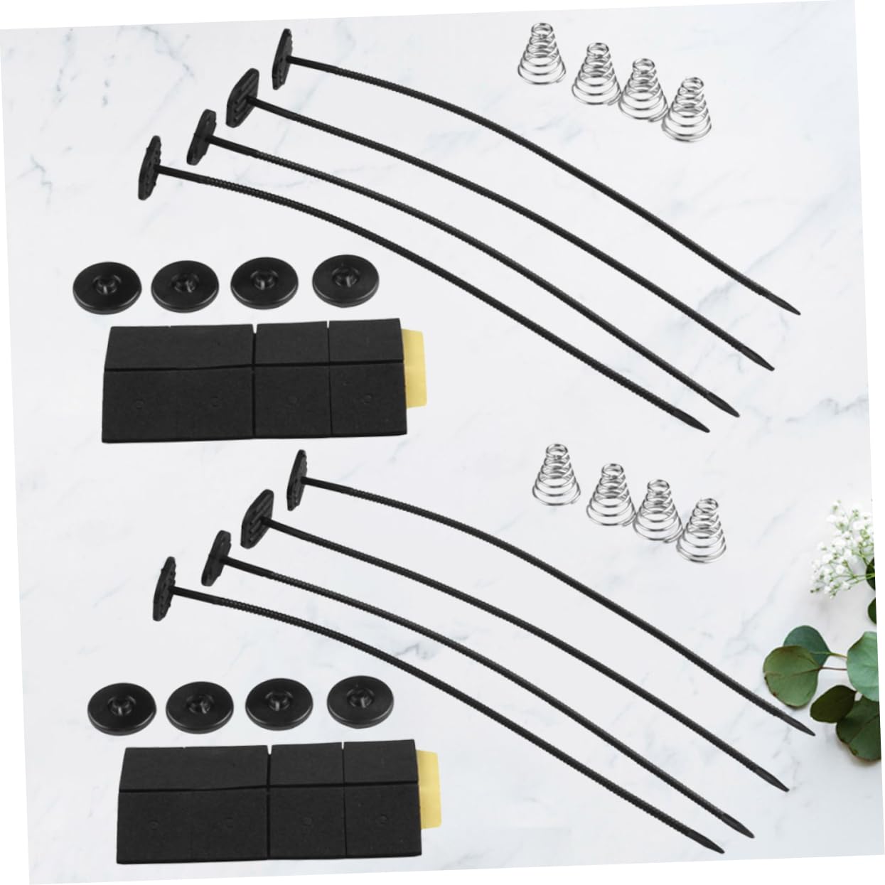 6 Sets Car Fan Bracket Set Electric Cooling Radiators Accessory Easy Install Fan Mounting Kit for Car