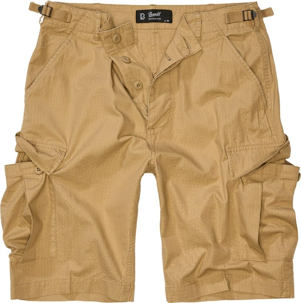 Brandit Men's Camel Bdu Ripstop Shorts Cargo, Xl