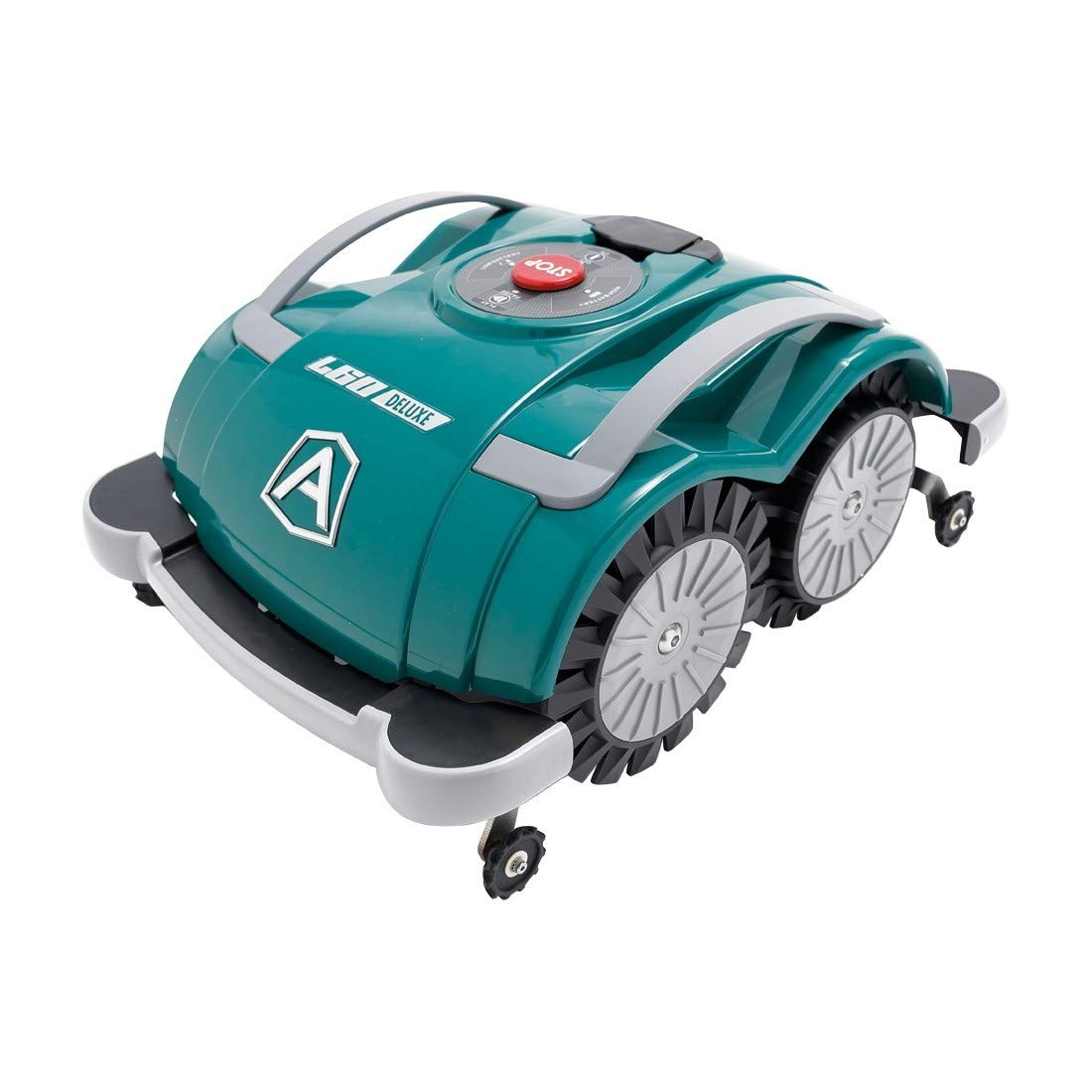 Robot cortacésped Ambrogio L60 Deluxe, Robot cortacésped de jardín Sin instalación hilo perímetro, Robot impermeable para césped cubre Un área de M2, Robot de jardín Listo para usar con Bluetooth