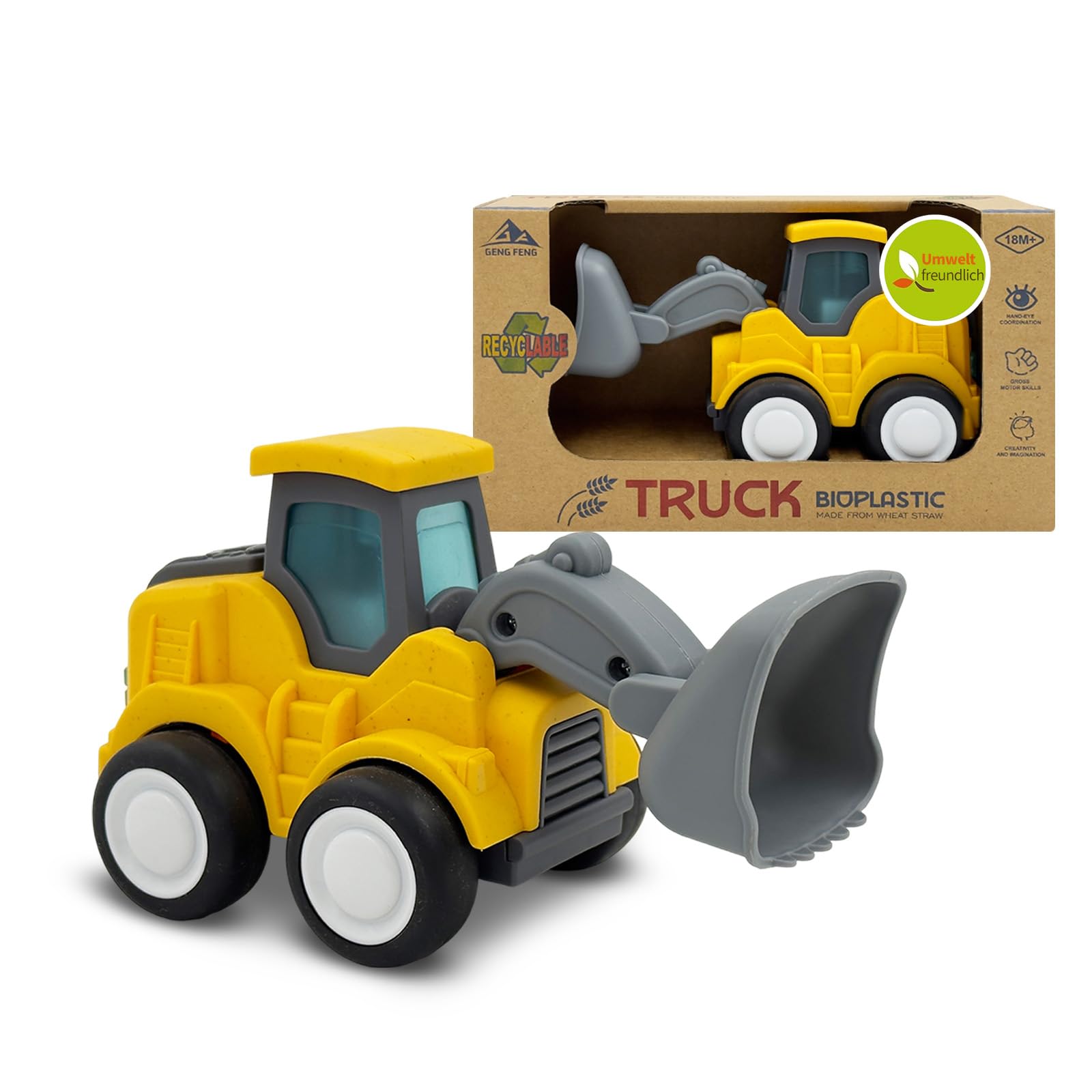 Kitzomi Construction Bulldozer Car Toy for 2-6 Year Old Boy Girl — image 1