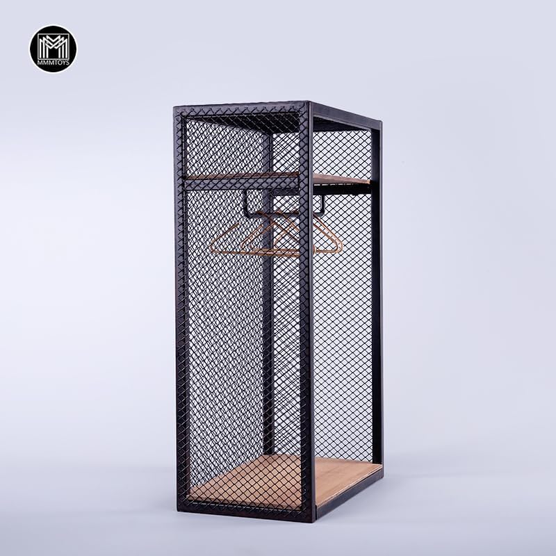 JXK 1/6 Industrial Style American Storage Cabinet 1.0 Realistic Sculpture Accessory for Sculpture Enthusiasts, Collectors and Model Builders