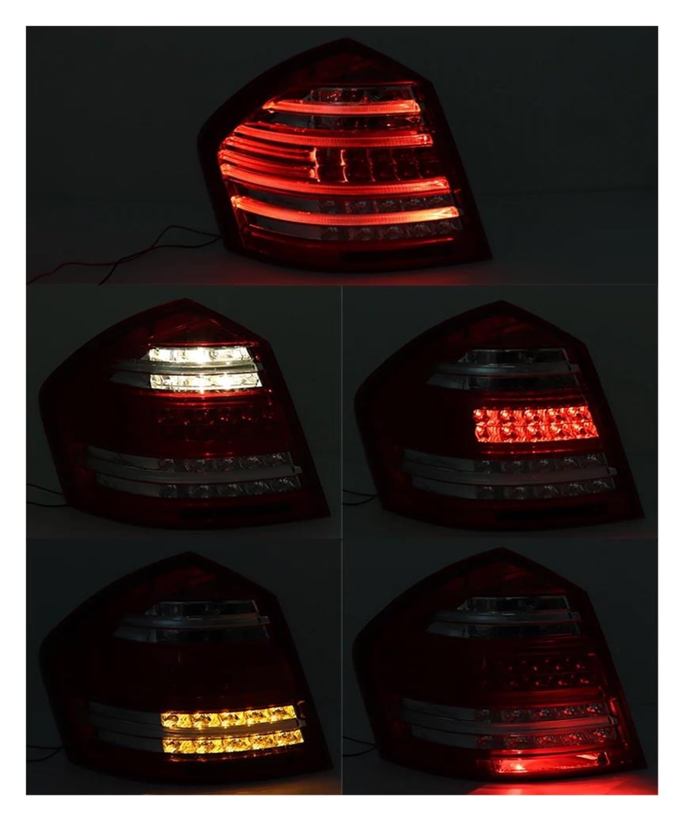 Intermitentes Para Mercedes para Benz W164 GL 2009-2011 LED luz de freno trasero luces traseras intermitente lámpara montaje Kit De Luces Traseras(bien)