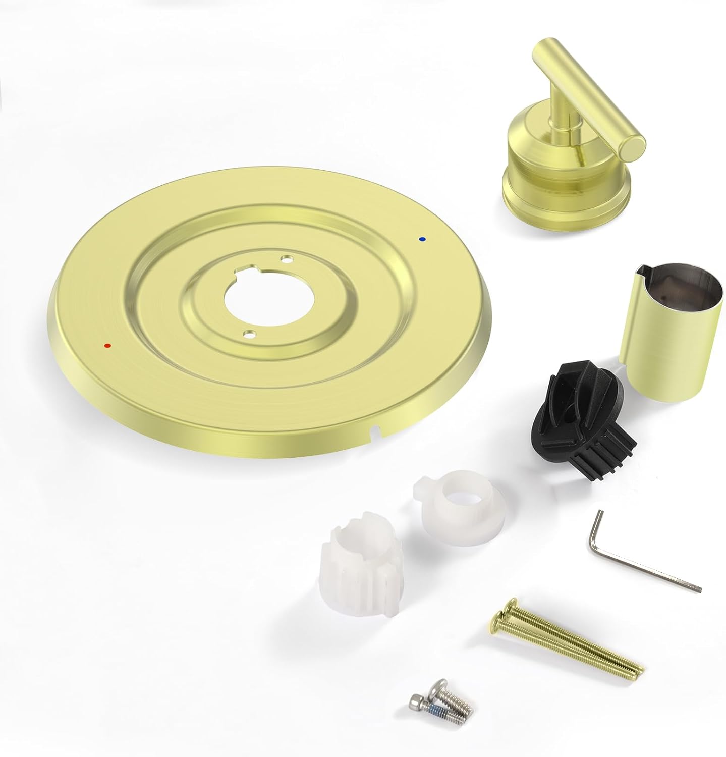 T2901BG Gibson Valve Trim Kit, Brushed Gold Shower Trim Kit, Shower Lever Handle, Compatible with Moen 2510 Valve