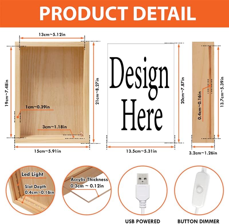 Miniatura 5 de Personalised In Loving Memory Wooden Photo Frame Light, Custom Night Light Photo Box, You Were My Favorite Hello and My Hardest Goodbye, Chow Chow