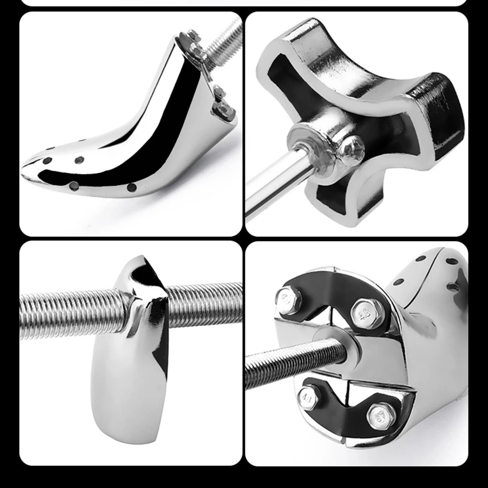 Elargisseur Chaussure Chaussures en Alliage d'aluminium, Talons Hauts Extensibles, Large Propagation, Anti-Rides, déformation, extenseur de Chaussures Gauche et Droite(EU (36-42))