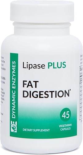 Lipase Plus Enzimas Digestivas - Apoya la digestión de grasas y la absorción de nutrientes - Mezcla de enzimas para comidas altas en grasas y Keto -