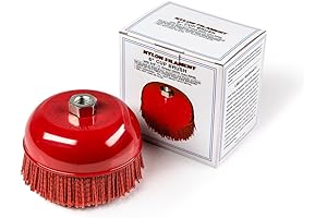 6" Cup Brush, Nylon Filament, to Clean Weld Slag or Oxidation