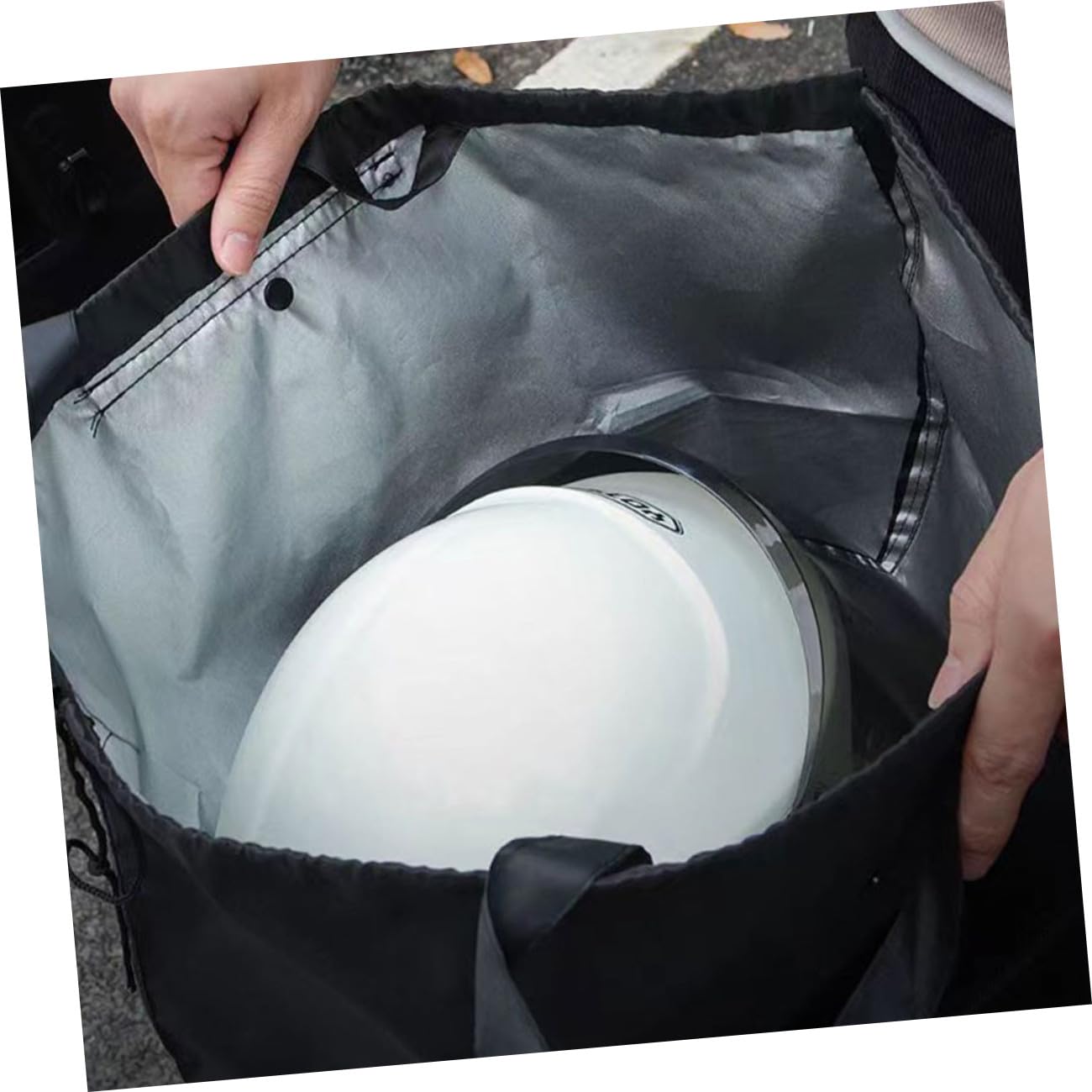 TOPBATHY 5 Sätze Helm Aufbewahrungstasche Tragbar Tasche Für Motorradhelme Motorradhelmtaschen Helmtasche Motorrad Beide Helmbeutel Radsportzubehör Radbeutel Polyester 2 Stück * 5
