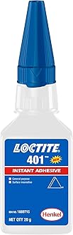 Loctite 401 Instant Adhesive 20g | Transparent | For Plastic, Metal, Wood, Rubber, Leather, Fabric | Fast Bonding, High Strength