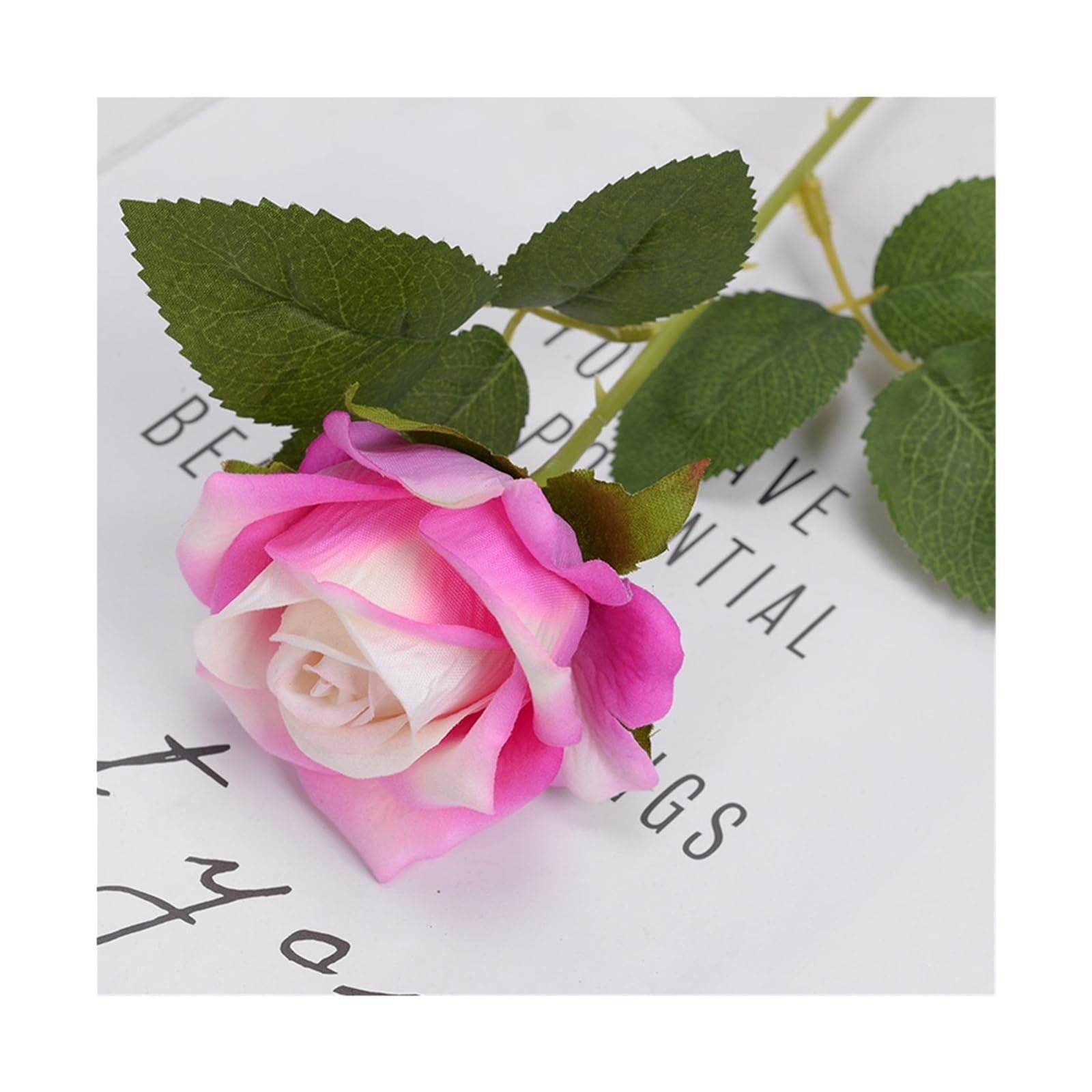 UBOHUZ 40PCS Roses Artificial Flowers Rose Flower Branch Red Realistic Fake For Wedding Home Decor for Wedding Bridal Bouquet(Color 8)