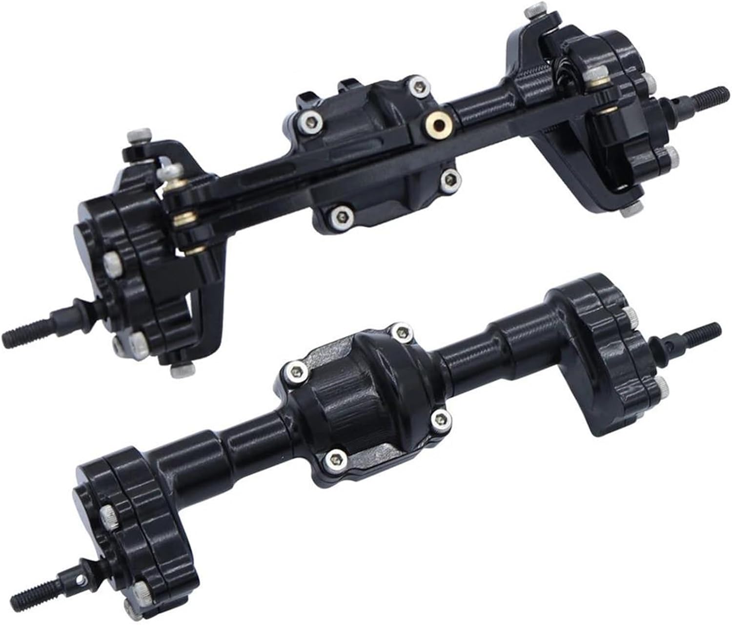 クスルとリアアクスル スチ に適合するFMS FCX24 1/24 RC クローラー車完全な金属フロントとリアポータルアクスルとギア