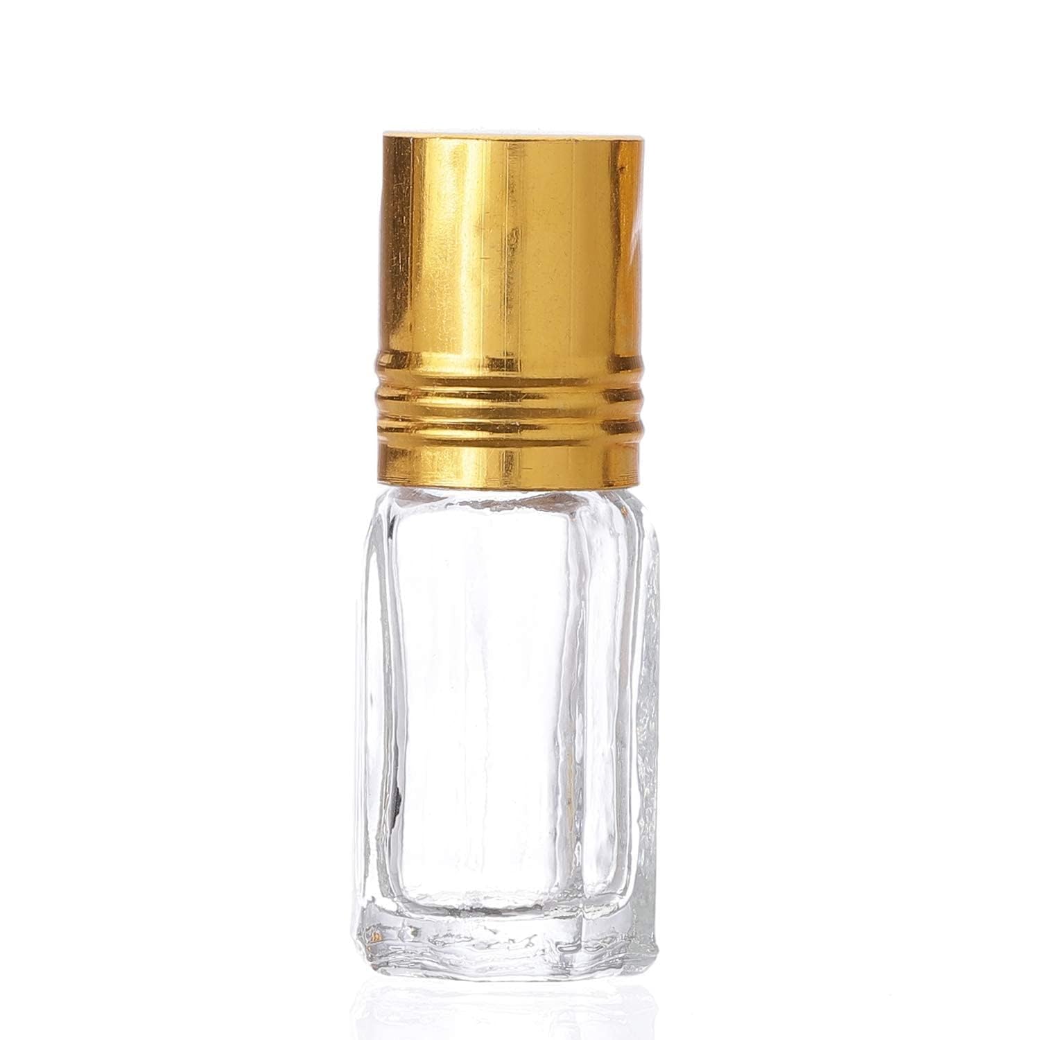 3ml Empty Bottles Transparent Refillable Reusable (Set of 6) Roll on Glass Bottles for Attar | 3ml Perfumes Ittar Bottle | DIY | Aromatherapy | Essential Oils (Pack of 6)-image-34