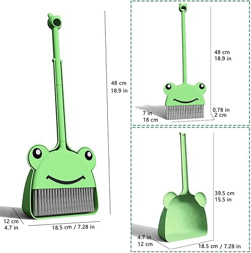 Miniatura 24 de Mini escoba con recogedor para niño I Juego de limpieza pequeño para niños, juego de simulación I juguetes de cocina para niños pequeños