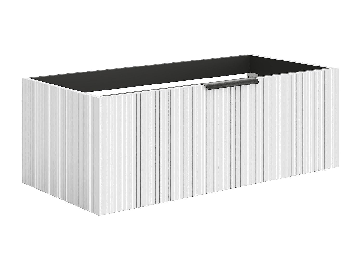 Vente-unique - Mueble de Lavabo Paliro - L 100cm x A 45.5cm x H 35cm - MDF - Blanco