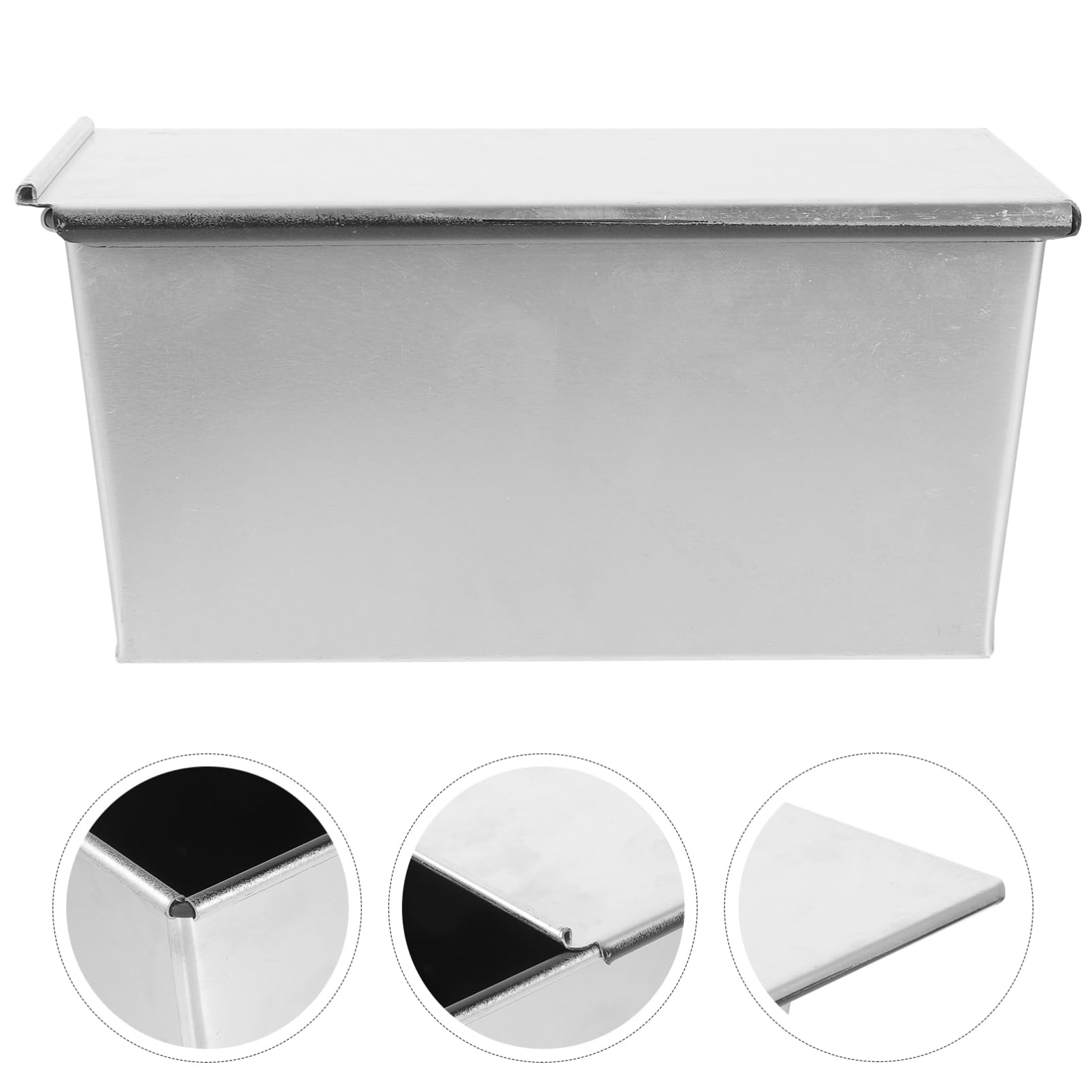 DECHOUS Toast Kastenform Große Kapazität aus Aluminiumlegierung Antihaftbeschichtete mit Deckel Schnelle Wärmeleitung und Gleichmäßige Hitzeverteilung zum Backen von Brot in Küche