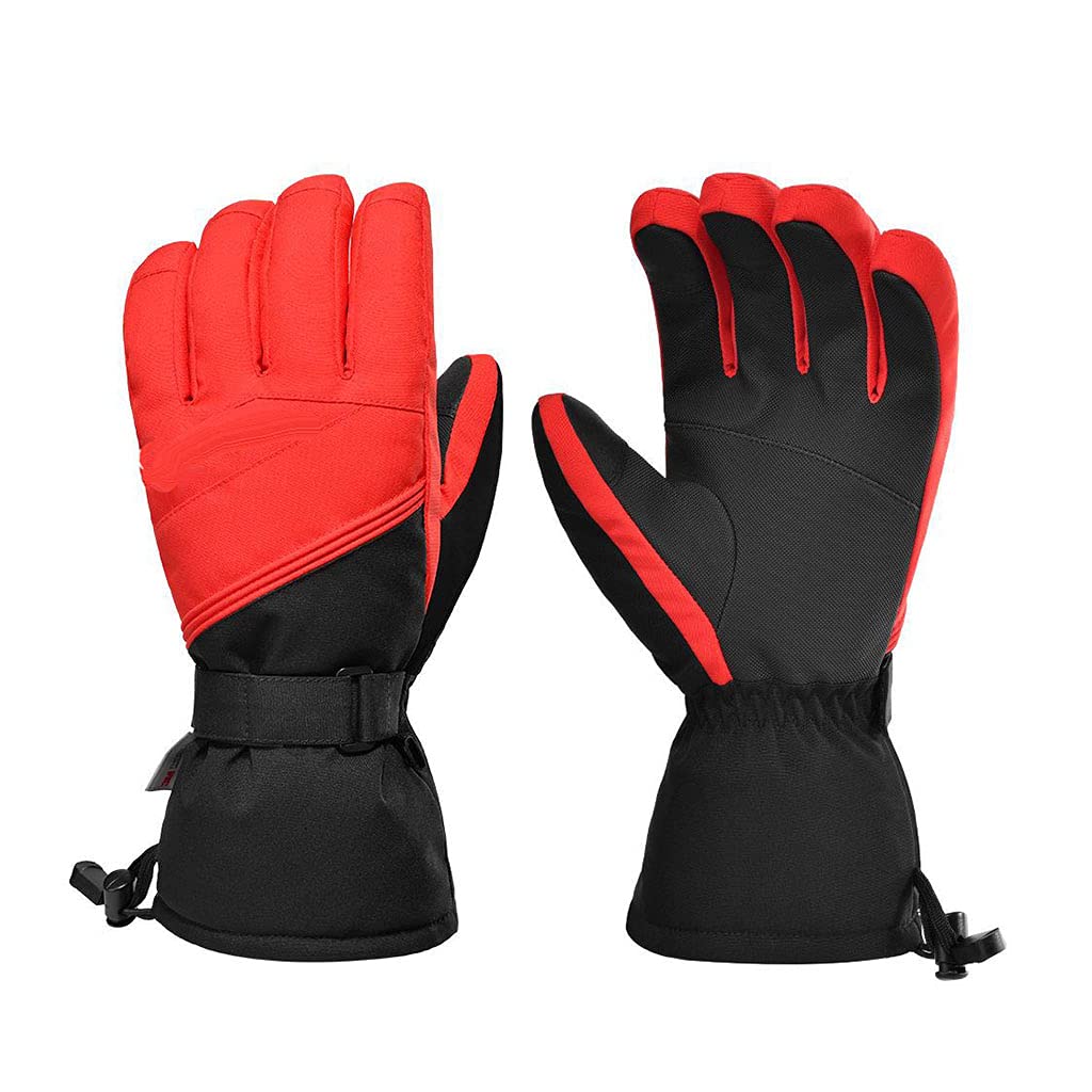 Guantes de esquí de invierno, cálidos, resistentes al frío, resistentes al viento, para hombres y mujeres, diseño integrado, además de forro de terciopelo para mayor comodidad
