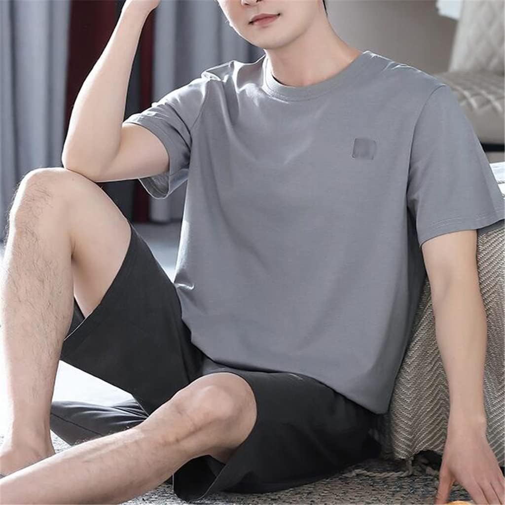 Homewear Cool Pajamas Men's Modal Short-sleeved Shorts Thin Ice Silk
