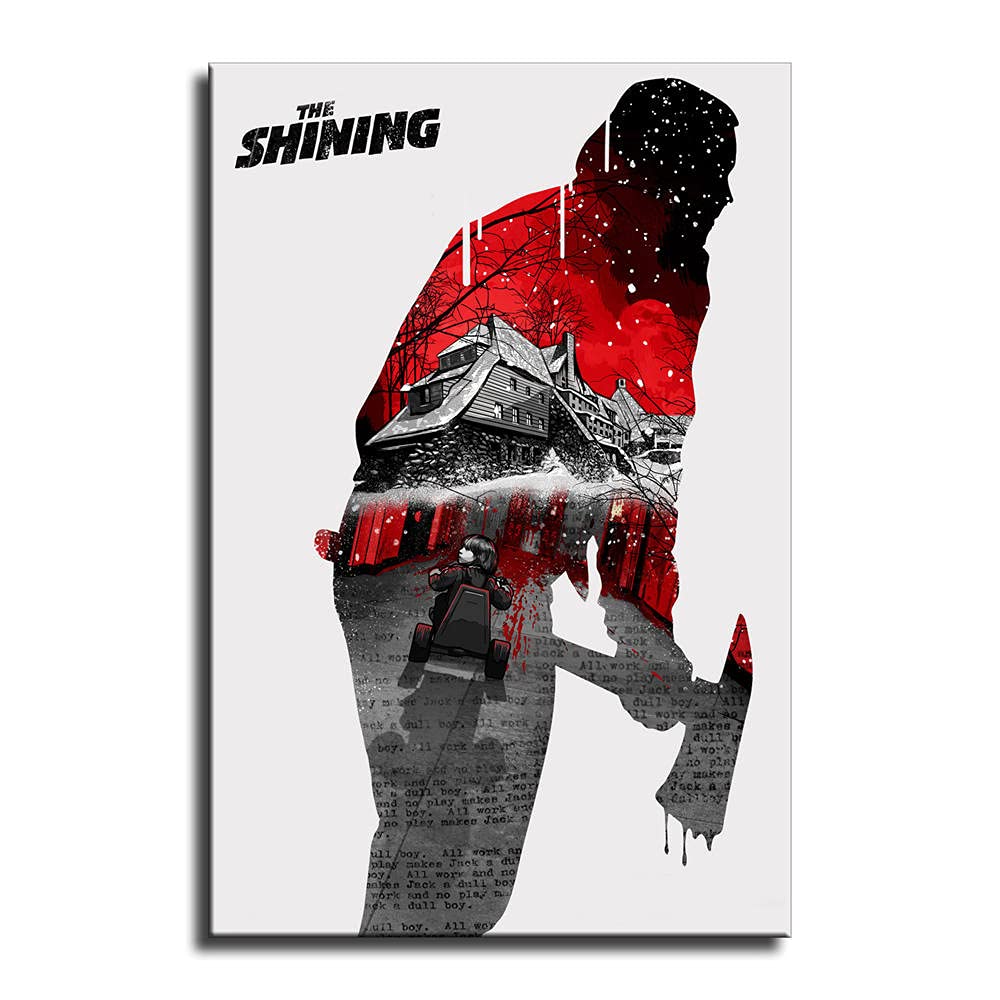 CHENGCHENG Horror Movie The Shining Poster Picture Print Canvas Wall Art Home Room Decor (24x36inch-No framed,5)