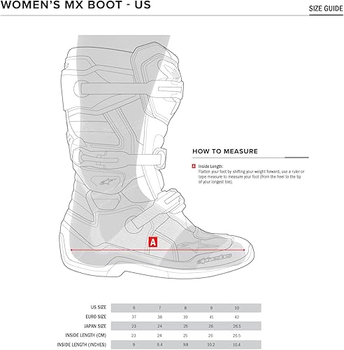 Miniatura 2 de Alpinestars 2013218-12-8 Tech 3 Stella Botas unisex para adultos, color negroblanco, Sz 08 (multicolor, talla única)