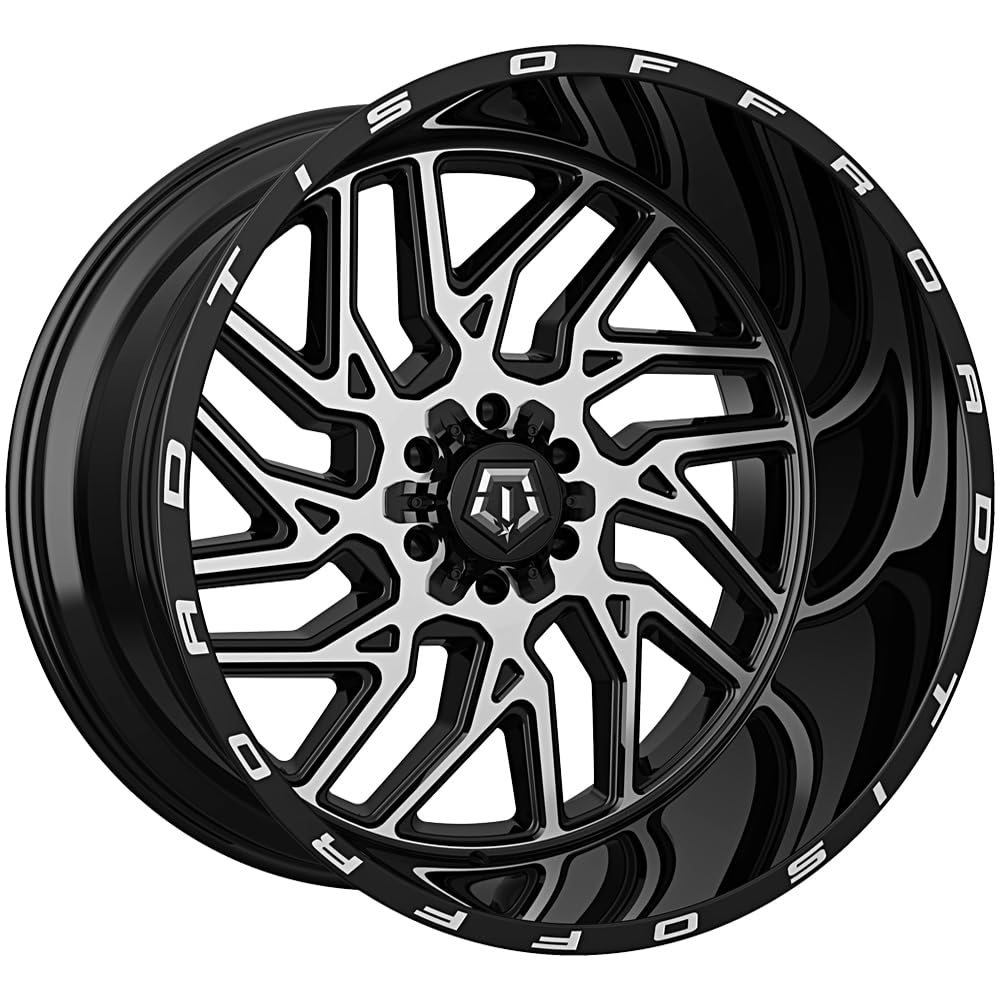 Amazon.com: TIS 544MB 22X12 Gloss Black w/Machined Face Wheel