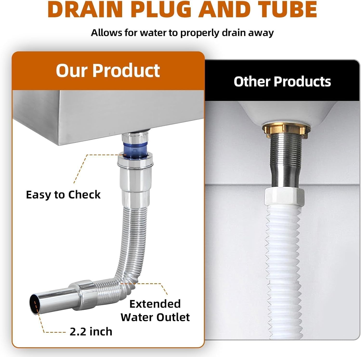 Drop in Ice Chest, Outdoor Kitchen/Patio Ice Bar with Hinged Locking Cover & Drain Plug for Wine, Beer, and Beverages