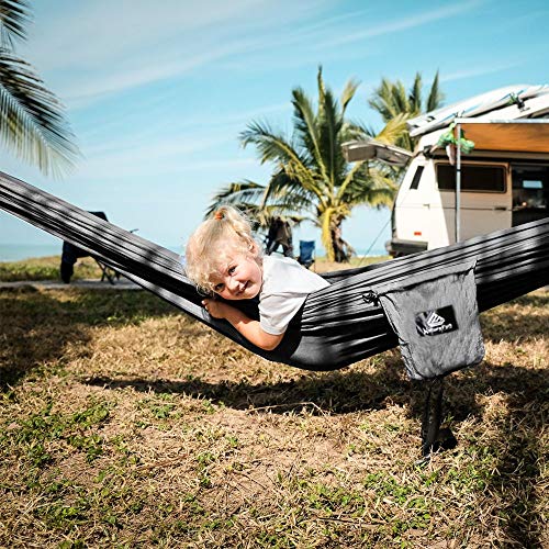 Hängematte NatureFun ultraleicht für Reisen und Camping mit 300 kg Tragkraft