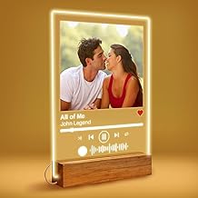 Custom Song Plaque Acrylic - Custom Music Plaque Last Minute Gift for Boyfriend, Valentines Day