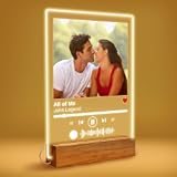 Custom Song Plaque Acrylic - Custom Music Plaque Last Minute Gift for Boyfriend&comma; Valentines Day