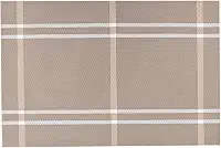 Mimo Style Lugar Americano Retangular Xadrez na Cor Bege 45x30cm para Mesa, Cozinha e Sala de Jantar - Ótimo para Churrasco, Festa e Feriados - Moderno Sofisticado Sustentável e Ecológico