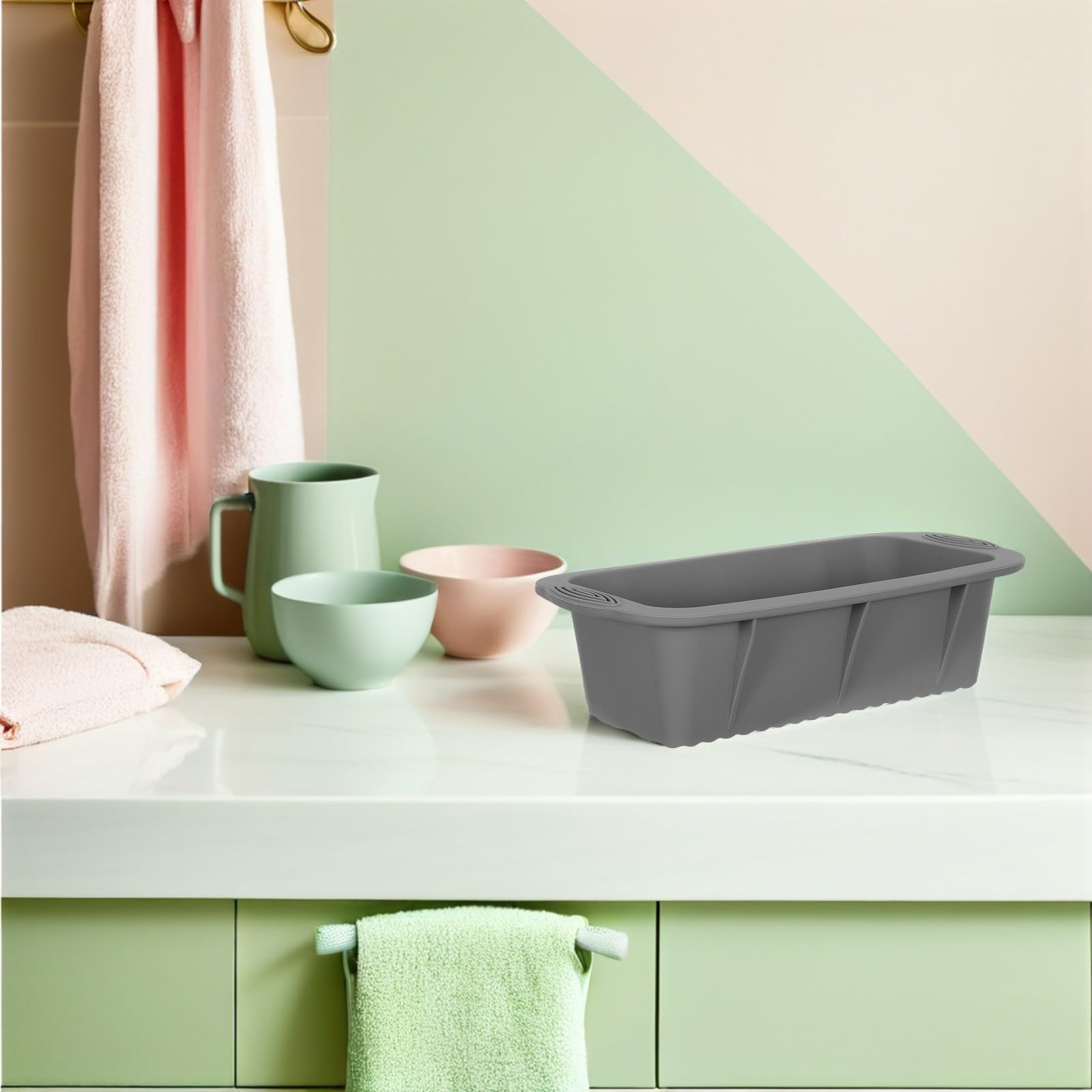 Molde de Hielo para Baño Frío de Silicona, 5 Piezas Apilables | Desmolde Fácil, Antiadherente, Apto para Lavavajillas, Uso en Camping y Congelador