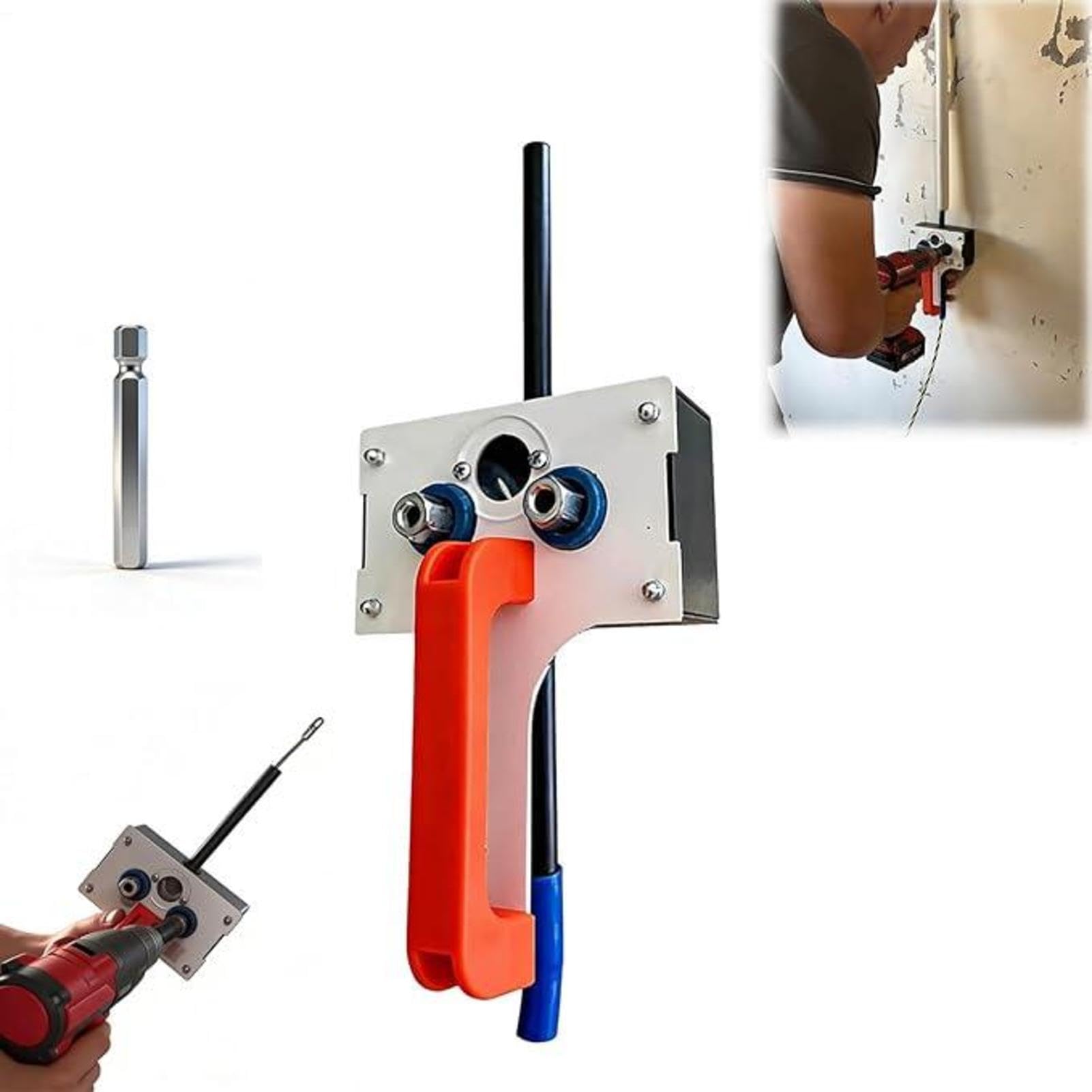 Eficiente herramienta de extracción de cables | Cinta de pescado portátil resistente para un fácil cableado en conductos | Herramientas de de alambre de cable máximo de 0.3 pulgadas para