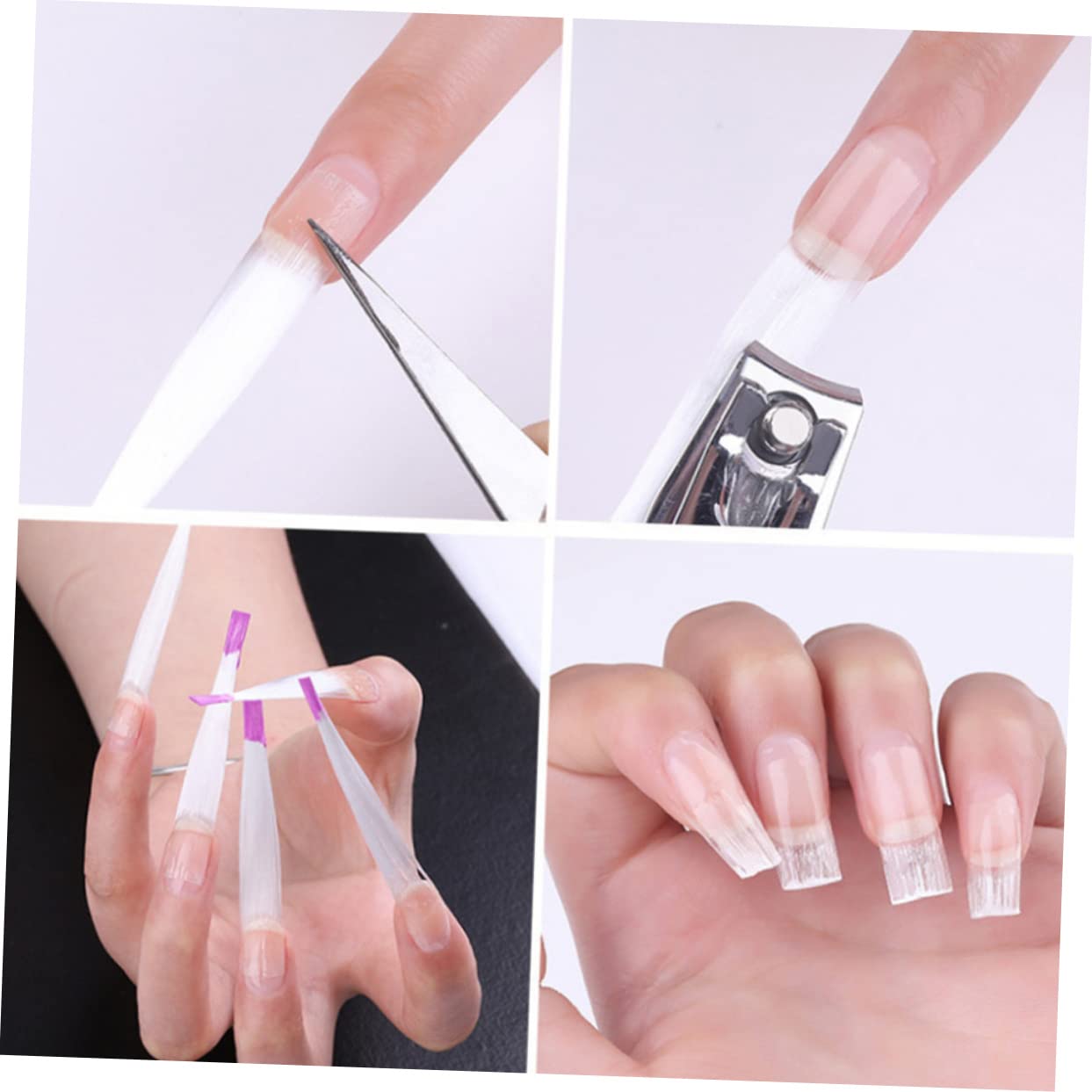minkissy 300pezzi Estensione Unghie Strumento Per Manicure Uv Adesione Facile Per Uso Professionale e Domestico