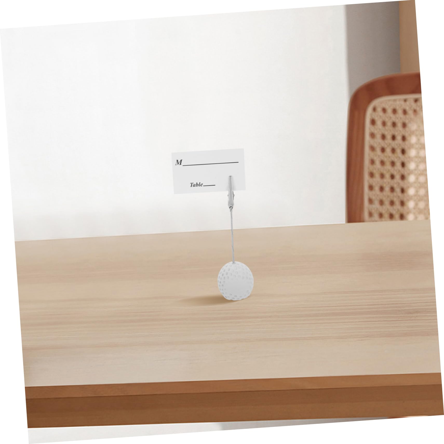 KOMBIUDA 8piezas Tarjetero De Golf Soporte para Tarjetas De Mesa Decoración De Mesas para Bodas Porta Tarjetas De Lugar Soporte para Clips De Fotos