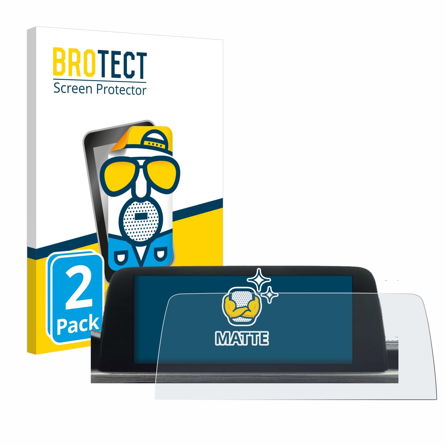 Brotect Pellicola Protettiva Opaca Anti-Riflesso Per Ford Mondeo S&S Business Sync 3 Del 2016, Confezione Da 2, Made In Germany - 3