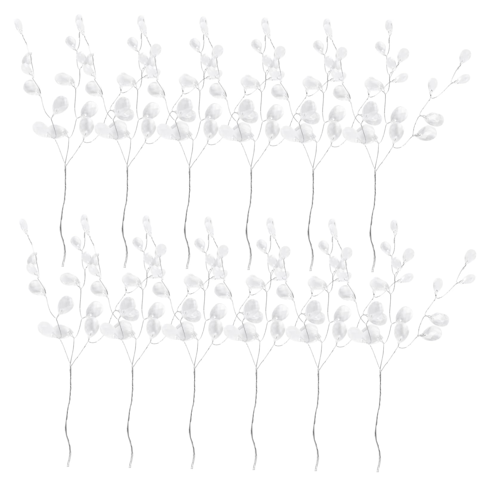 AUTSUPPL Set of 50 Acrylic Crystal Bead Drops Stems for Wedding Decorations Crafts