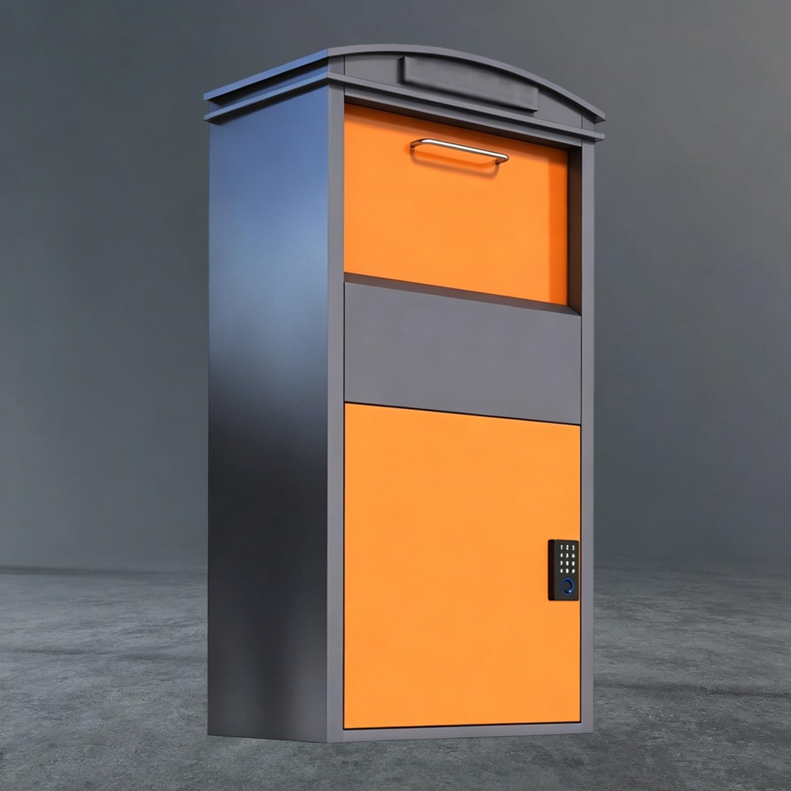 Paketbriefkasten/Paketbox zur sicheren Aufbewahrung, vertikale Montage