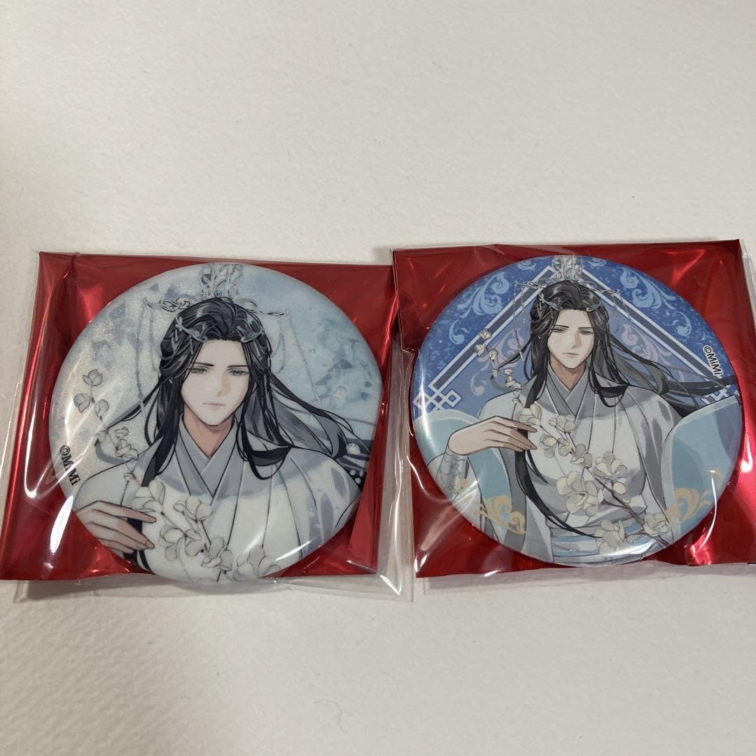 魔道祖師 飛花甘露 缶バッジセット ラジドラ魔道祖師（MiMi）×THEキャラSHOPが池袋P'PARCO2Fにて
