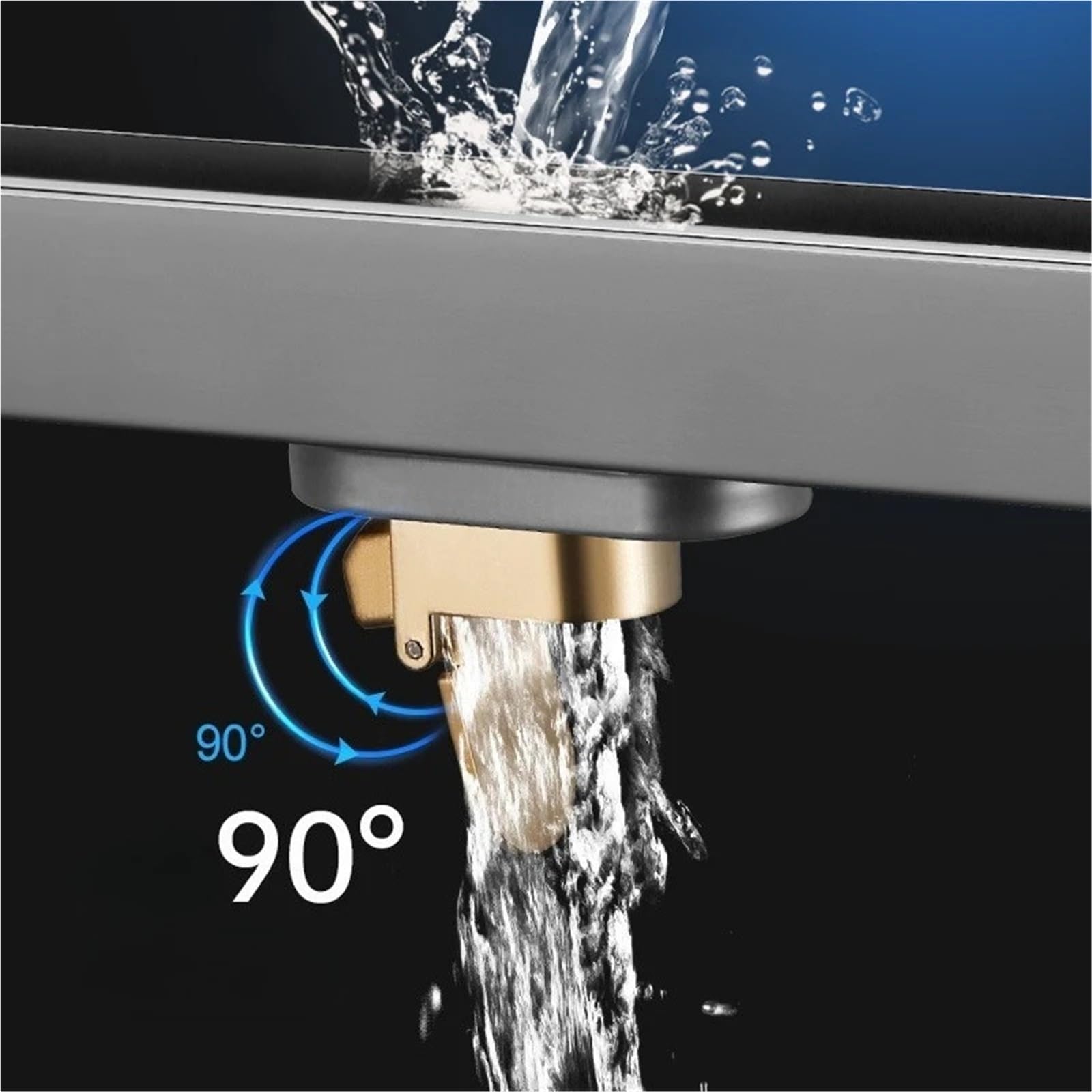 Canale Doccia Scarico a pavimento for doccia in acciaio inox 304 estremamente stretto lineare lungo di grande cilindrata