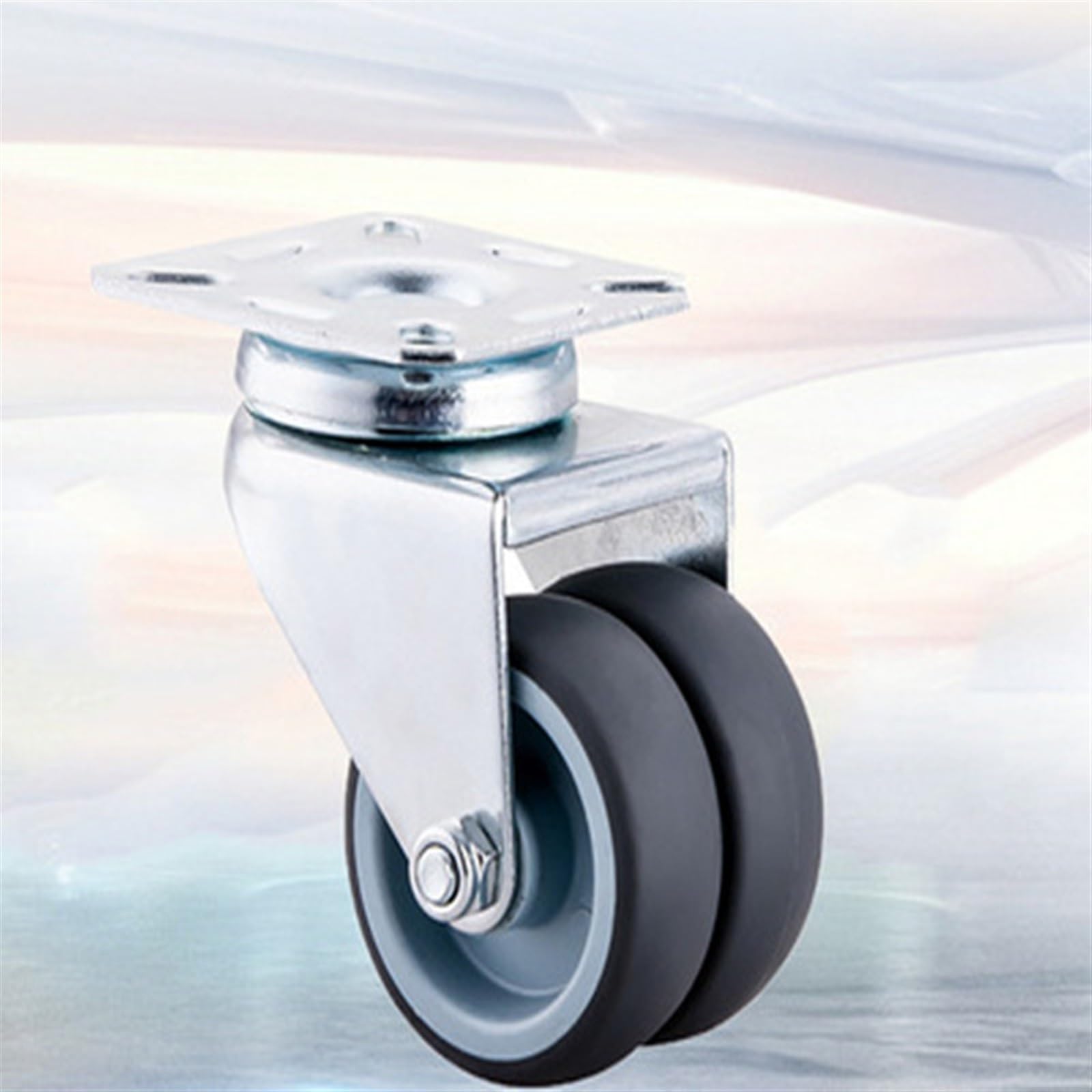 4 kółka Casters 2 cale Heavy Duty Swivel miękka gumowa hulajnoga z hamulcem (2 hamulce i 2-brake)