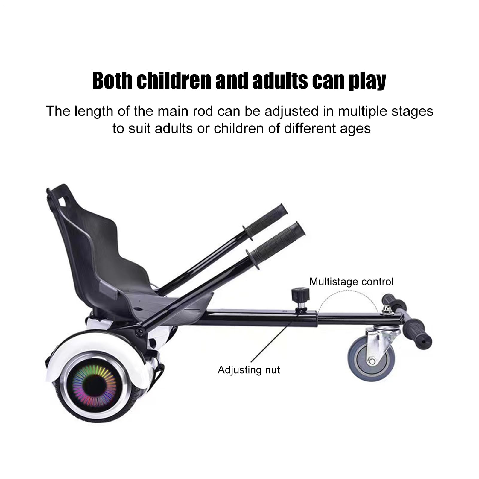 Soporte De Kart para Scooter Balance - Soporte De Hoverboard Ajustable Compatible con Hoverboards De 6,5 Pulgadas, 8 Y 10 Pulgadas, Montaje Seguro F, Almacenamiento De Transporte | Accesorio Hoverb