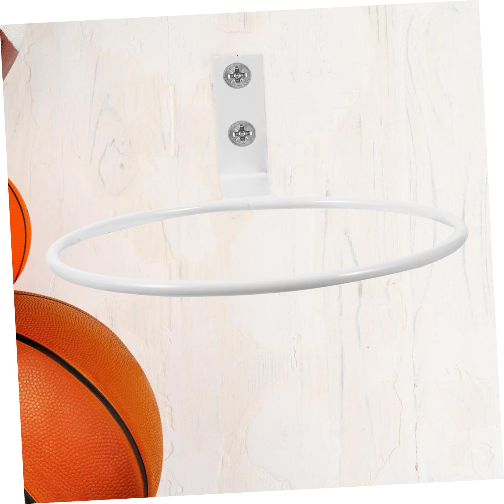 ibasenice 2 Stück Kugelständer aus Eisen zur Wandmontage für Basketball und Fußball Einfache Installation Platzsparend für Zuhause und Aufbewahrung