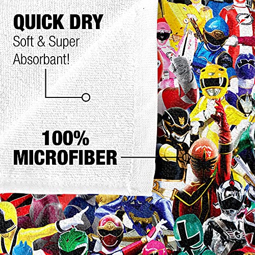 Trevco Power Rangers Crowd Of Rangers Officially Licensed Beach Towel 30" X 60" #TOP3