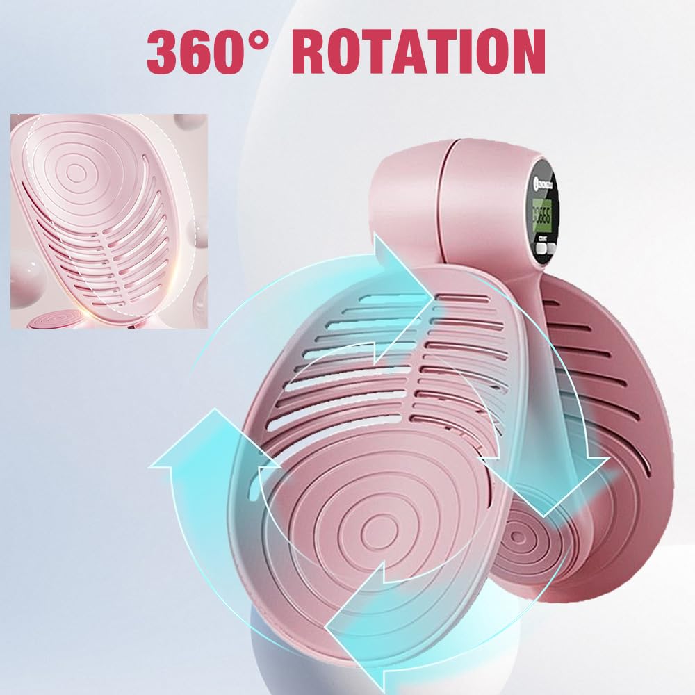 Oberschenkeltrainer Beckenbodentrainer, Beckenboden-Hüfttrainer, 360° Rotation Trainingsgerät Für Weibliches Gesäß Mit Intelligenter Zähl, Beckenbodenmuskeltrainer für Beinstärkung