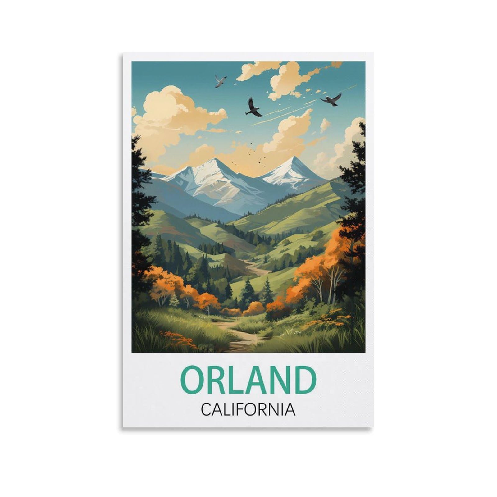 EZMLFA 5D Diamond Painting Kits for Adults,Orland California,Diamond Painting,Landscape Gem Art Kits Adult and Crafts Home Decor 30x40cm
