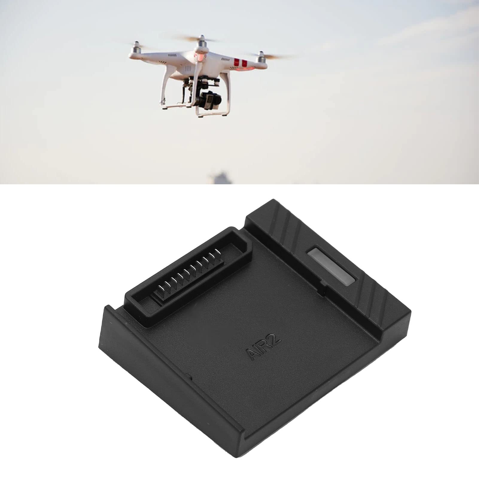 Caricabatterie per droni con cavo USB Guscio in plastica Kit caricabatteria per droni neri per AIR