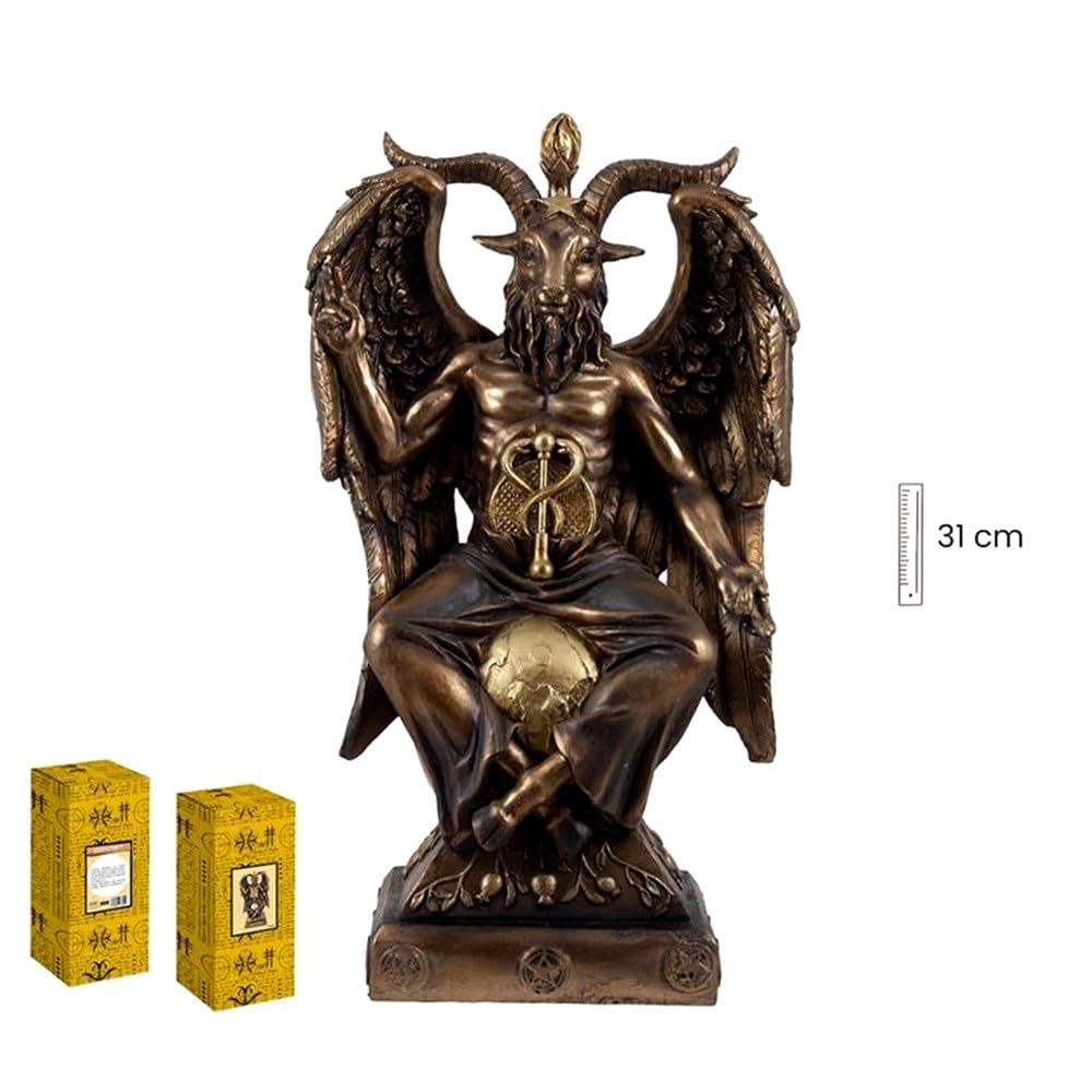 Baphomet Figura 31 cm. Imagen Bien y Mal Ciencias Ocultas alquimia esoterismo Resina