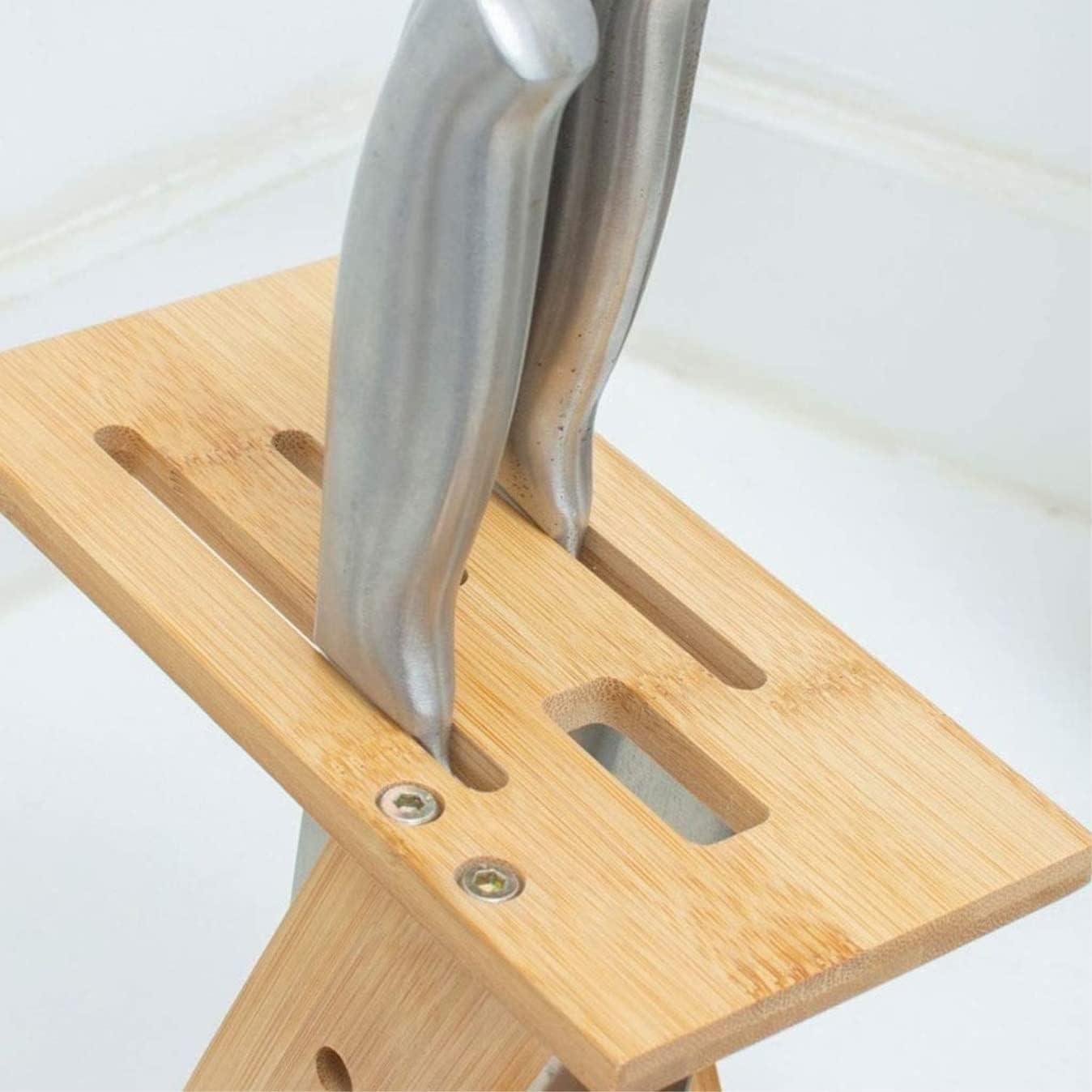 Knife Block Storage Stand Kitchen,Only Selling Cutter Holder,Bamboo Modern Minimalist Design Simple Creative Rack
