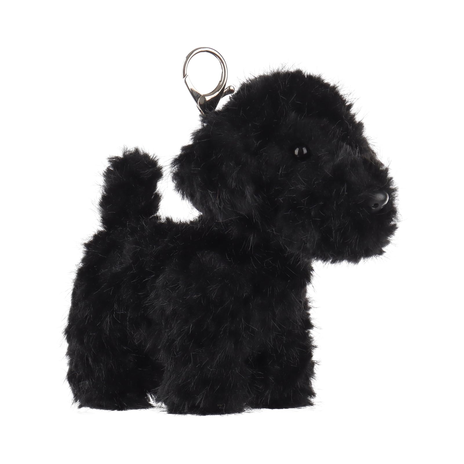 Apricot Lamb Charming Poodle Dog Puppy Cute Plushies Keychain, Soft Stuffed Plush Keychain Toys for Kids Backpack, Purse