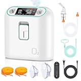Oxygen Concentrator, Oxygen Concentrator Machine, Portable Oxygen Concentrator, Oxygen Machine for Home Use, Low Noise, with Oxygen Tubing, Portable