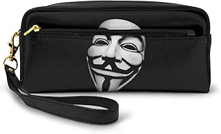 Vフォー・ヴェンデッタ (1) 多機能鉛筆ケース 筆入れ 筆箱 Puレザーバッグ コインケース 財布 小銭入れ 収納袋 ジッパーバッグ 小さなハンドバッグ 軽量 持ち運びに便利 防汚 防塵 防水 耐摩耗性 人気 男女兼用 ファッションギフト